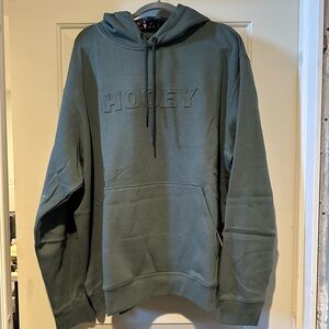 Hooey “Ridge” Men’s Hoodie NWT– Olive Green Embossed Logo Pullover